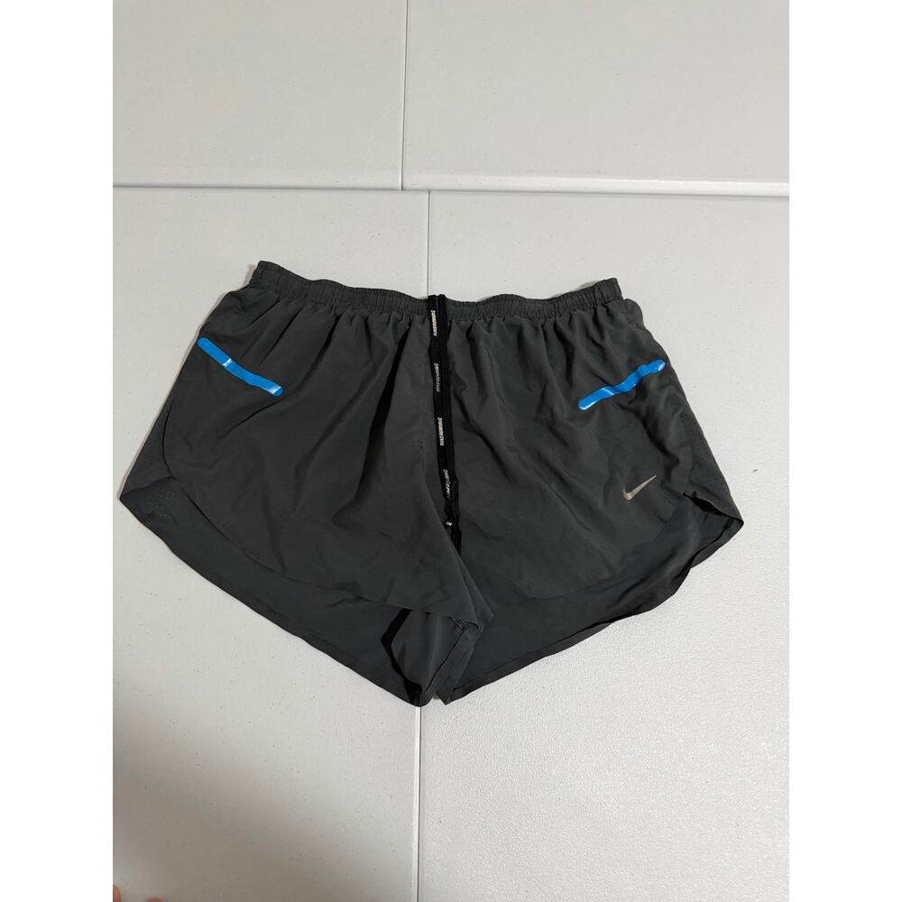 Nike Dri-Fit Women's Black Running Shorts Zip Pocket Lined XS